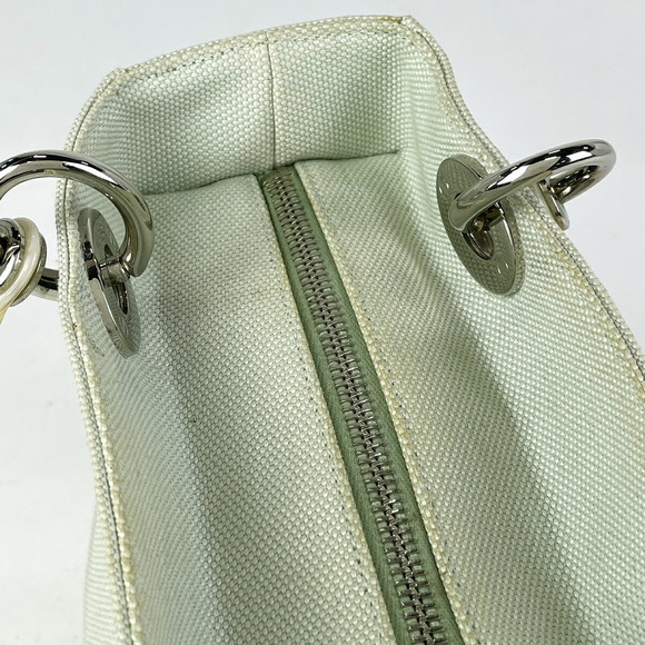 Dior  Handbag Canvas Christian Green  Lady Mint - Picture 3 of 7